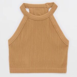 Aerie Superchill Seamless High Neck Bra Top